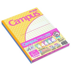 Notebook Pastel Campus-Note KOKUYO 5mm 5-colors