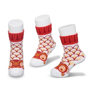 Kids' Socks Red M Made in Japan