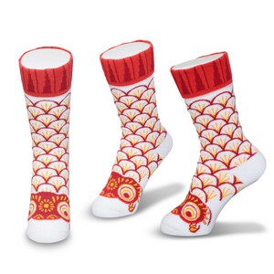 Socks Red for Women M Made in Japan