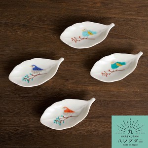 【オリジナル九谷ブランド】 鳥と木葉 小皿・箸置/ハレクタニ