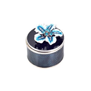 【Creative Co-Op Home】ターコイズ　ジュエリーボックス,Turquoise Enamel Flower Trinket Box