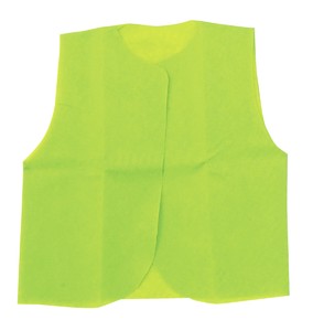 【ATC】衣装ベースベスト幼児〜小学校低学年用黄緑 4262