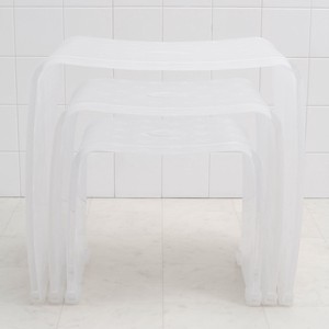 メルレット　バスチェアー　38型　GM−LA41　ホワイト　クリア　　風呂　イス　フロイス　椅子