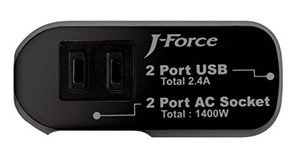 世界平和シリーズ 電源タップ付USB充電器 2×2 JF-PEACE3K
