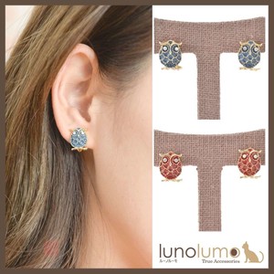 Clip-On Earrings Earrings Red Owl Lucky Charm Ladies'