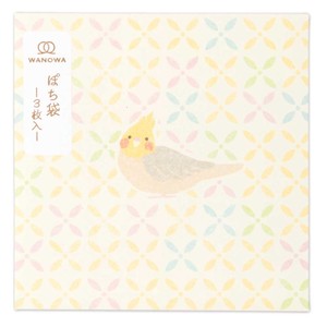 WW二つ折りぽち袋　インコ【日本製】
