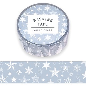 DECOLE Washi Tape Gift Washi Tape Stars Blu 15mm
