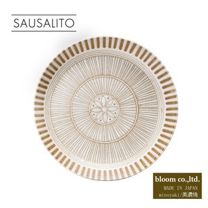 Mino ware Main Plate White Sausalito Made in Japan