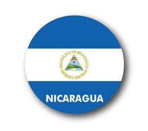 国旗缶バッジNO. CBFG-109 ニカラグア(NICARAGUA) 国旗 旗 旅行　【2019新作】