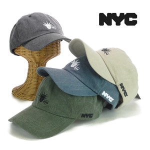 ☆【年間品】NYCライセンスEMBウォッシュコットンローキャップ　ヤング帽子