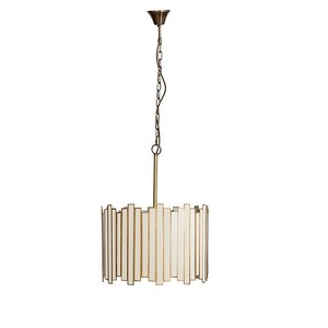 【Creative Co-Op Home】ペンダントライト,Mirrored Pendant Lamp w/ 4 Lights Antique Gold Finish
