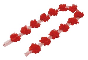 【ATC】切って使える花飾り 赤 1M 3373