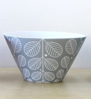 Hasami ware Donburi Bowl Gray Made in Japan