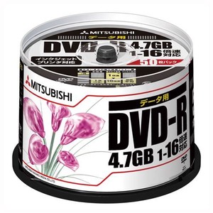 三菱化学メディア DVD-R データ用 50枚入 DHR47JPP50 00055136