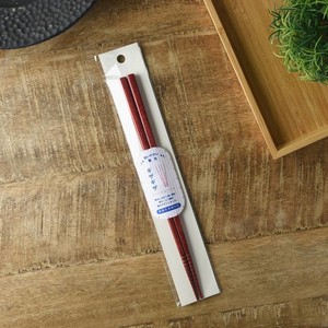 Chopsticks Red Jagged Made in Japan