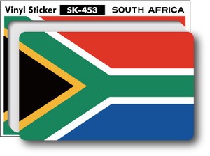 SK-453/国旗ステッカー 南アフリカ (SOUTH AFRICA) 国旗 旗 旅行 スーツケース 車 PC 100円　【2019新作】