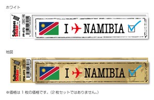 FP-073/フットプリント ステッカー/ナミビア(NAMIBIA) スーツケース 機材ケースにも！　【2019新作】