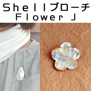 Shellブローチ　Flower　J