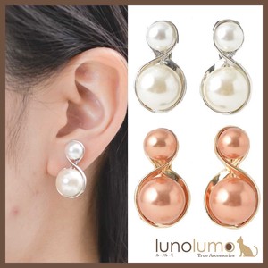 Clip-On Earrings Pearl Earrings sliver White Ladies'