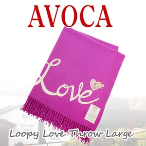 AVOCA アヴォカ Loopy Love Throw Large India Jelly【北欧雑貨】