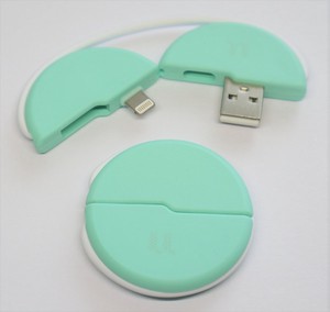 USB変換コネクター／グリーン USB2.0/Lightning