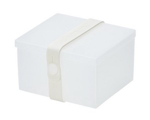 【人気商品】uhmm box No.2 白色透明ボックス　折り畳み式ランチボックス
