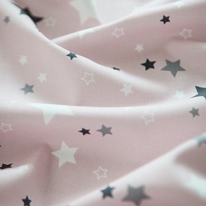 【生地】【布】【コットン】STAR - pink　デザインファブリック★1m単位でカット販売