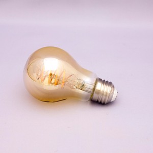 LED電球　スパイラルフィラメント【4W/E26 梨型 AMBER】
