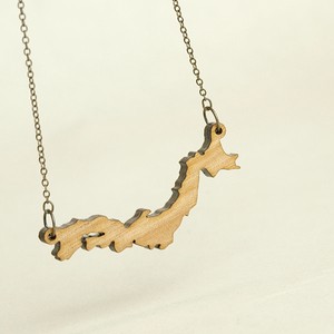 Stainless Steel Chain Design Necklace Sakura Japanese Islands