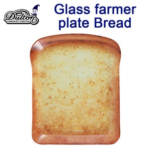 Glass farmer plate Bread