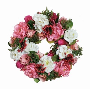 彩か｜Saika　Artifical & Natural Wreath ﾋﾟﾝｸﾌﾞﾙｰﾑ