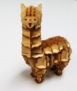 木製パズル　ki-gu-mi　アルパカ