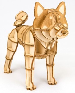 木製パズル　ki-gu-mi　柴犬