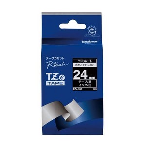ブラザー ピータッチテープ24mm黒/白 TZE-355 00009738