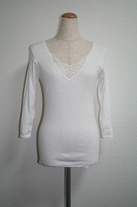 Undershirt Tulle Lace 8/10 length Made in Japan
