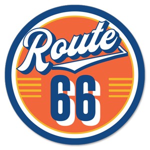 【RT 66】ステッカー ラージ Route 66 Hex 66-SP-ST-1149