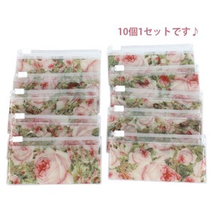 Key Case Flat Pouch Clear Set of 10 Made in Japan