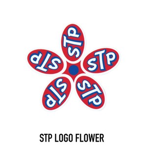 STICKER【STP LOGO FLOWER】ステッカー アメリカン雑貨