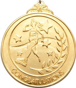 メダル　「陸上」　金