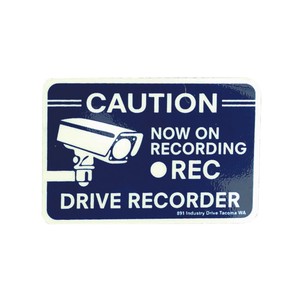 SECURITY SIGN DRIVE RECORDER プレート ステッカー ドライブレコーダー サイン 蓄光看板 アメリカン雑貨