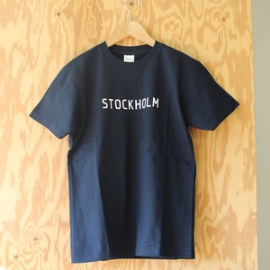 【Scandinavian cafe】北欧都市ユニセックスTシャツ　STOCKHOLM