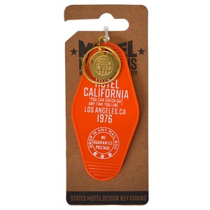 アメリカン な モーテルキー　キータグ　キーホルダー　アメ雑　アメリカン雑貨　カリフォルニア　CAL
