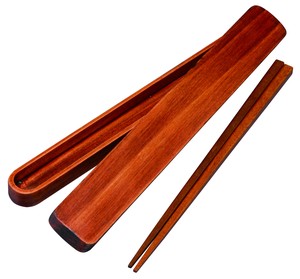 【売れ筋】☆wooden/木製箸・箸箱セット