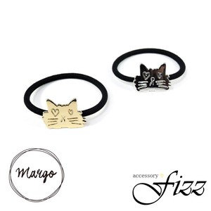 【Margo】猫モチーフLOVEキャストヘアゴム　72-0003