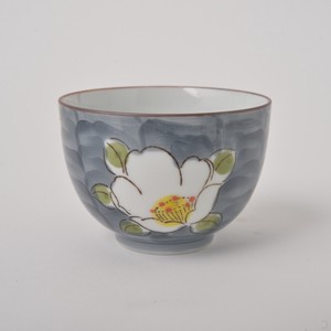 波佐見焼　白花　仙茶碗（お湯呑み）　手描き　日本製