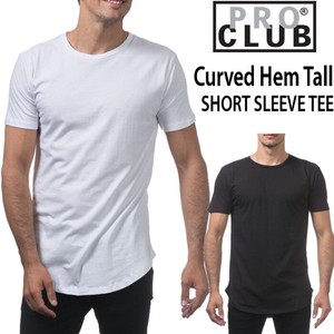 【PRO CLUB】(プロクラブ) Curved Hem Tall Tee / ライトウェイト 半袖Tシャツ　2色