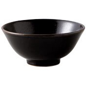 ≪メーカー取寄≫柚子黒天目 3.6寸スープ碗 ［日本製 美濃焼］