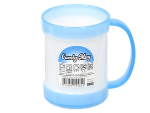 【食洗機使用可能なマグカップです】キャンディマグ　ブルー