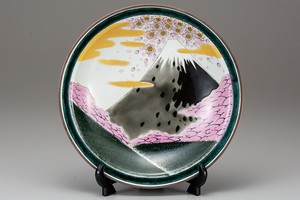 Kutani ware Ornament Sakura-fuji