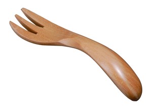 小さなお子様でも持ちやすいかたち【木製】【定番】wooden cutlery/キッズフォーク　ナチュラル